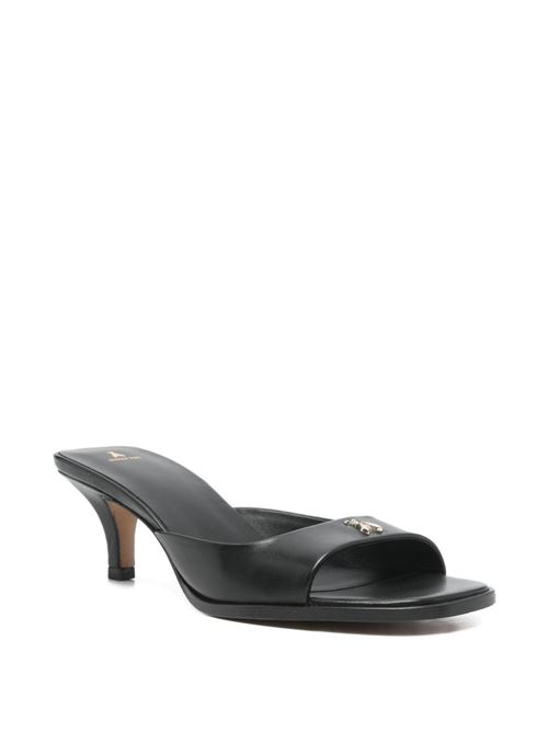 Sandalo donna Patrizia Pepe nero in pelle con cinturino alla caviglia PATRIZIA PEPE | 8X0108L026K103